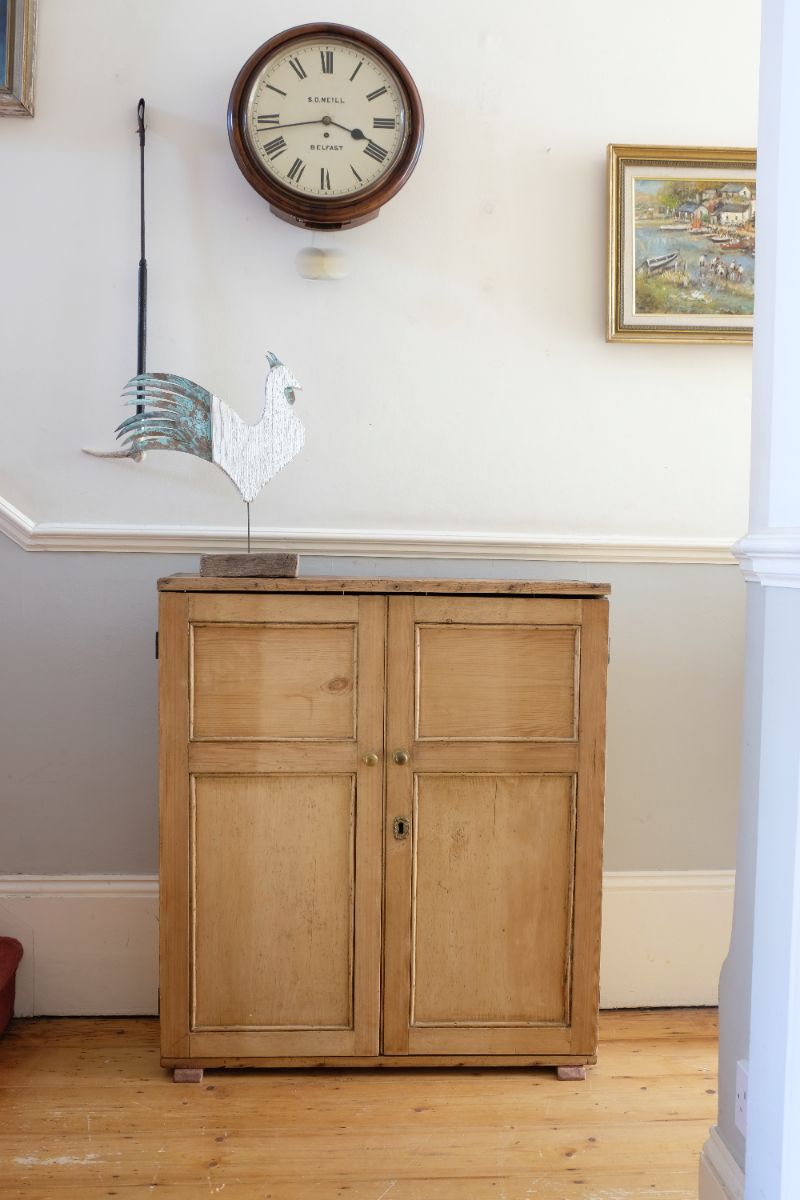Late Georgian Vernacular Cabinet with Four-Panel Doors, Circa 1820–1840